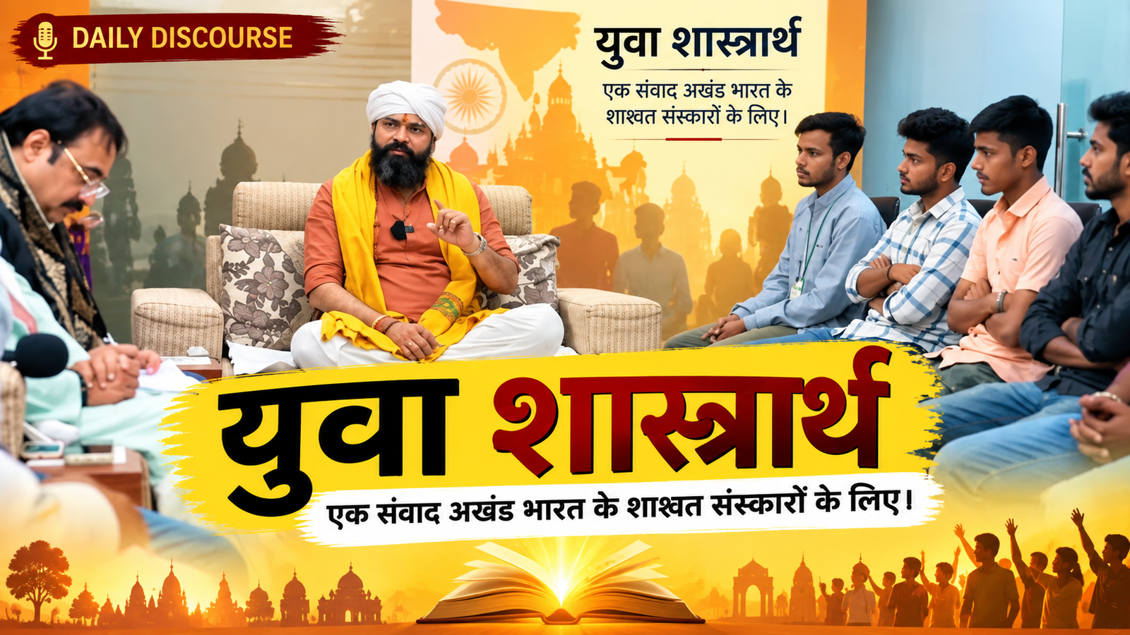 युवा शास्त्रार्थ — एक संवाद अखंड भारत के शाश्वत संस्कारों के लिए | Kabeer Ji Maharaj Daily Discourse — Yuva Shashtrarth Scientific Youth Dialogue